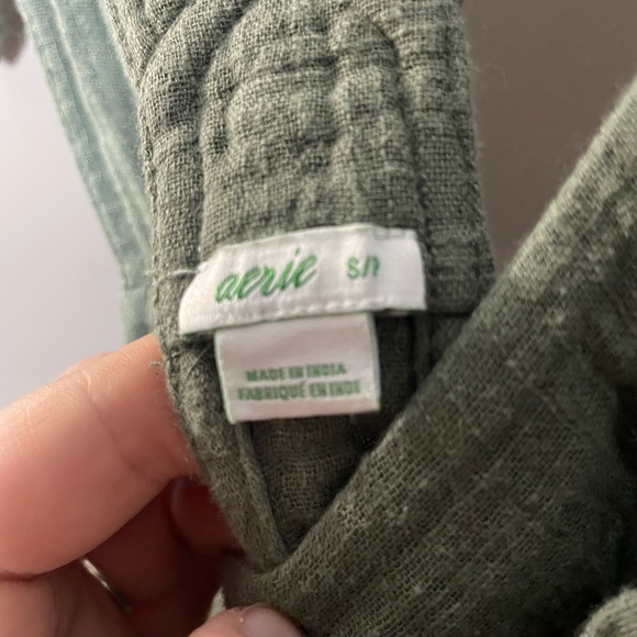 Aerie Green Sleeveless Romper Size S - Picture 4 of 6